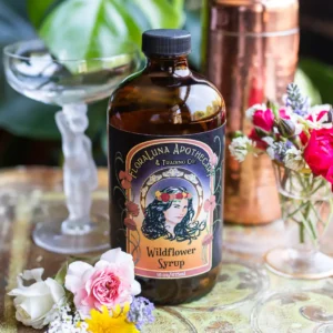 FloraLuna Apothecary & Trading Co - Wildflower Cocktail and Botanical Soda Syrup - 16 oz