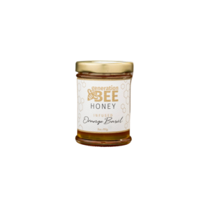 Generation Bee - Hand Crafted Flavor Infused Honey Jars - Orange Basil - 3 oz