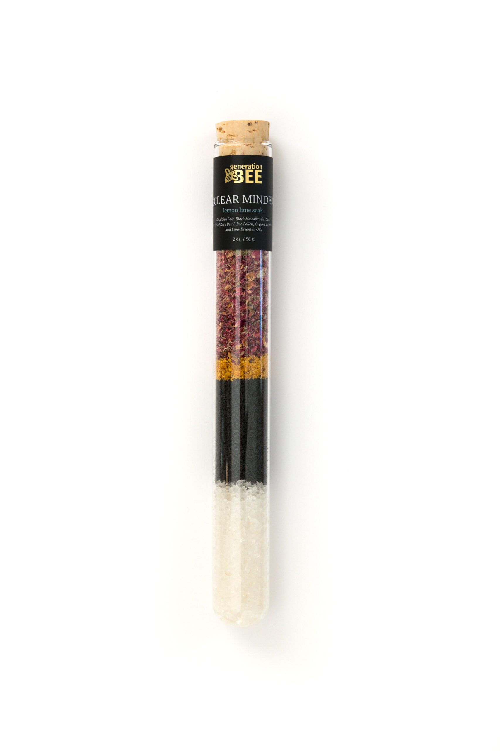 Generation Bee - Soaking Salt Vials - Bee Clear Minded - 2 oz