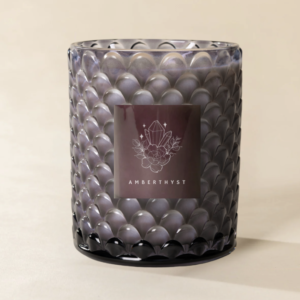 Poured New York - Double Wick Vintage Etched Glass Soy Coconut Wax Candle - 22 oz - 100 HR - AMBERTHYST