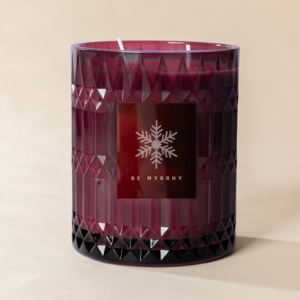 Poured New York - Double Wick Vintage Etched Glass Soy Coconut Wax Candle - 22 oz - 100 HR - BE MYRRHY
