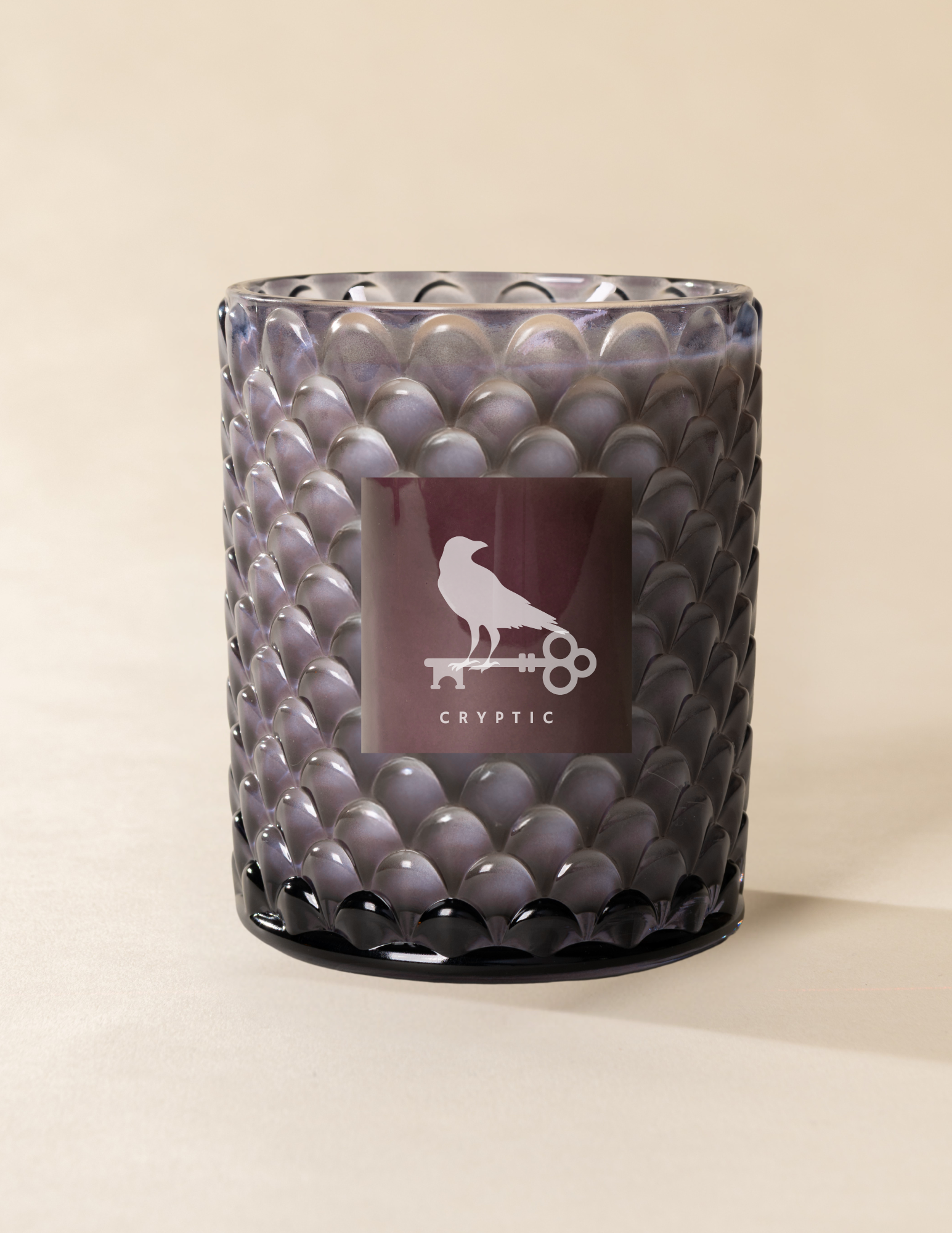 Poured New York - Double Wick Vintage Etched Glass Soy Coconut Wax Candle - 22 oz - 100 HR - CRYPTIC