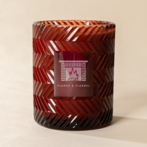 Poured New York - Double Wick Vintage Etched Glass Soy Coconut Wax Candle - 22 oz - 100 HR - FLAMES & FLANNEL