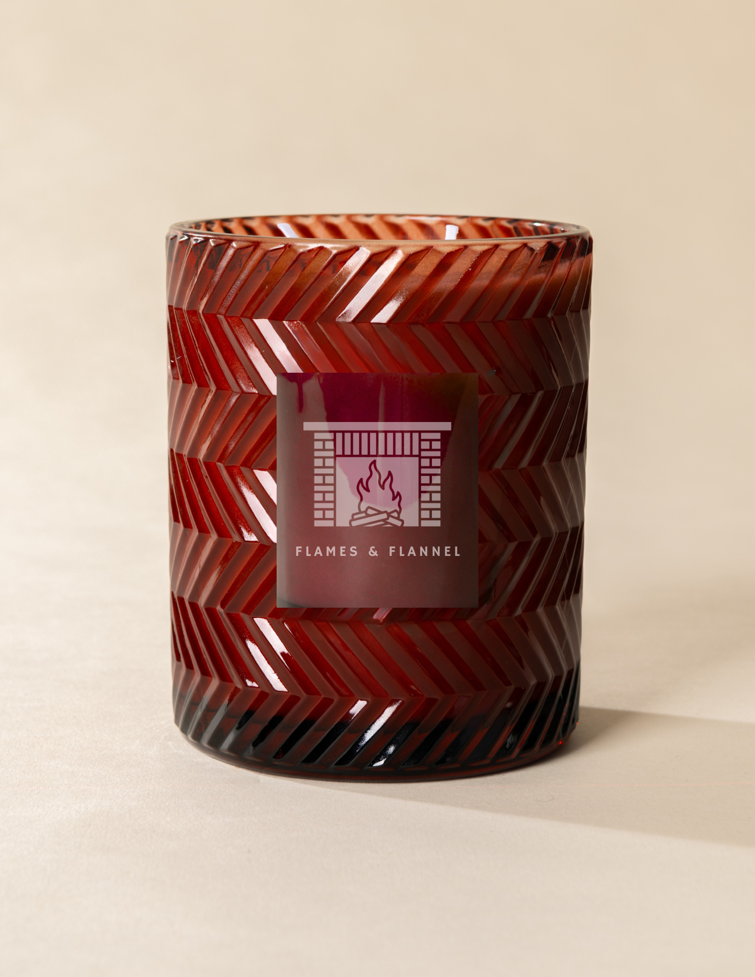 Poured New York - Double Wick Vintage Etched Glass Soy Coconut Wax Candle - 22 oz - 100 HR - FLAMES & FLANNEL