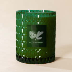 Poured New York - Double Wick Vintage Etched Glass Soy Coconut Wax Candle - 22 oz - 100 HR - MOTHERFIRKERS