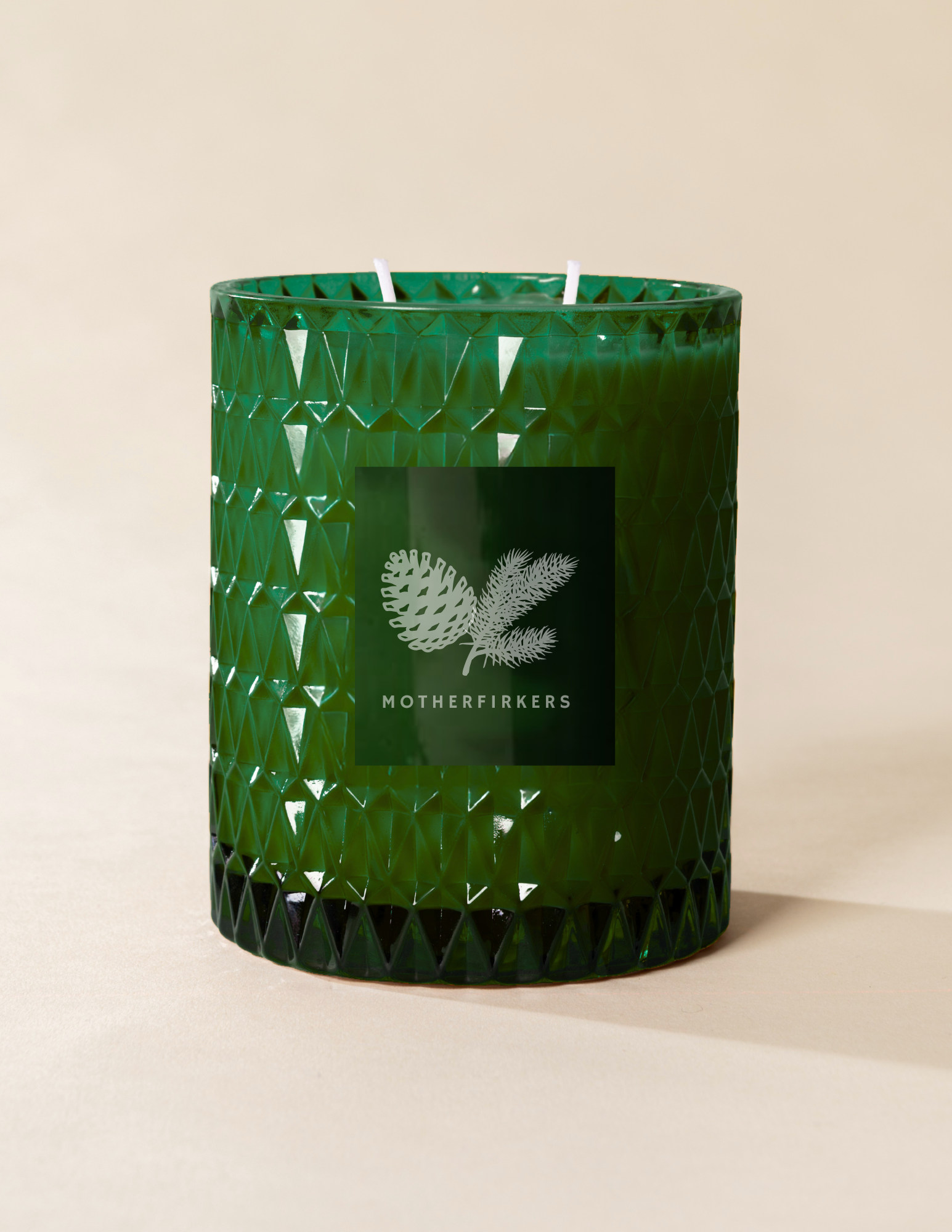 Poured New York - Double Wick Vintage Etched Glass Soy Coconut Wax Candle - 22 oz - 100 HR - MOTHERFIRKERS