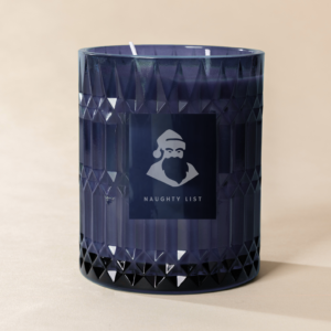 Poured New York - Double Wick Vintage Etched Glass Soy Coconut Wax Candle - 22 oz - 100 HR - NAUGHTY LIST