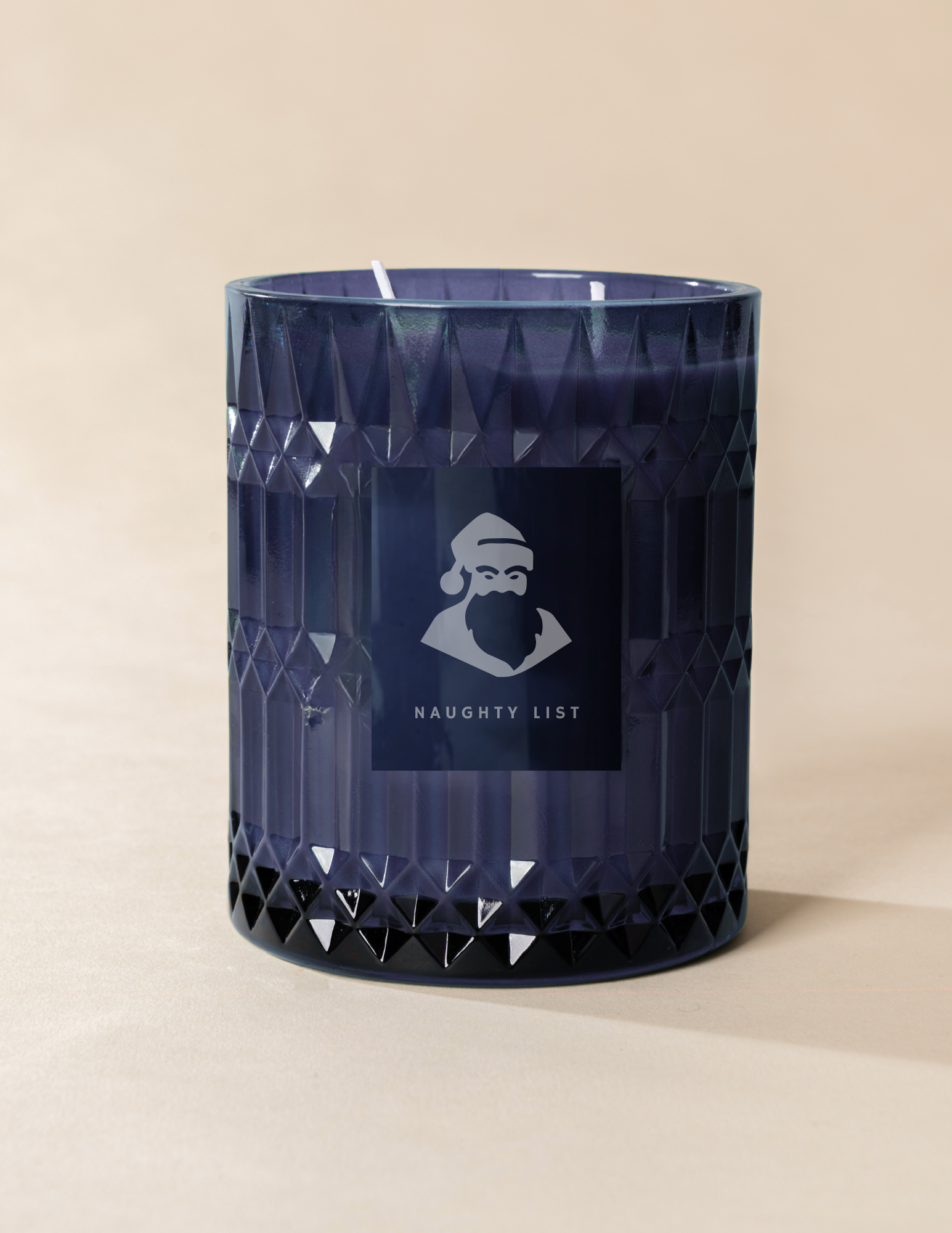 Poured New York - Double Wick Vintage Etched Glass Soy Coconut Wax Candle - 22 oz - 100 HR - NAUGHTY LIST