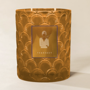 Poured New York - Double Wick Vintage Etched Glass Soy Coconut Wax Candle - 22 oz - 100 HR - TEAKEASY