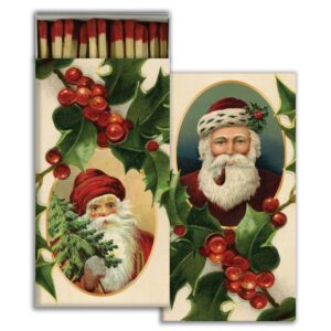 HomArt – Decorative Matchboxes – SANTA & HOLLY