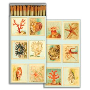 HomArt – Decorative Matchboxes – MOLLUSKS, CORAL, SEASTARS