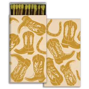HomArt – Decorative Matchboxes – KICKIN' BOOTS - GOLD FOIL