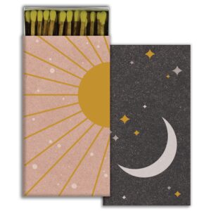 HomArt – Decorative Matchboxes – NIGHT & DAY - GOLD FOIL