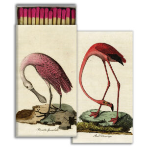 HomArt – Decorative Matchboxes – FLAMINGO & SPOONBILL