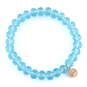 Liza's - Clarksville Ocean Collection - German Crystal Beaded Bracelet 8mm - AQUA