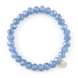 Liza's - Clarksville Ocean Collection - German Crystal Beaded Bracelet 8mm - ARCTIC BLUE