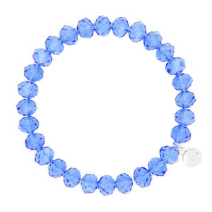 Liza's - Clarksville Ocean Collection - German Crystal Beaded Bracelet 8mm - AZURE
