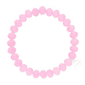 Liza's - Clarksville Euphoric Collection - German Crystal Beaded Bracelet 8mm - DARK ROSE