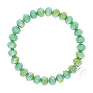 Liza's - Clarksville Forest Collection - German Crystal Beaded Bracelet 8mm - FIR GREEN