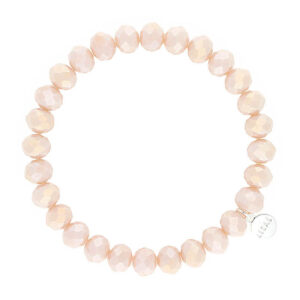Liza's - Clarksville Nude Collection - German Crystal Beaded Bracelet 8mm - GREIGE