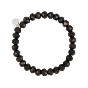 Liza's - Clarksville Sky Night Collection - German Crystal Beaded Bracelet 8mm - HEMATITE