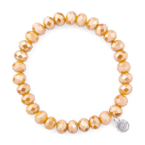 Liza's - Clarksville Fire Collection - German Crystal Beaded Bracelet 8mm - HONEY