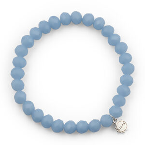 Liza's - Clarksville Ocean Collection - German Crystal Beaded Bracelet 8mm - LIGHT BLUE