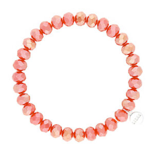 Liza's - Clarksville Nude Collection - German Crystal Beaded Bracelet 8mm - LIGHT PEACH