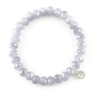 Liza's - Clarksville Euphoric Collection - German Crystal Beaded Bracelet 8mm - LIGHT PURPLE