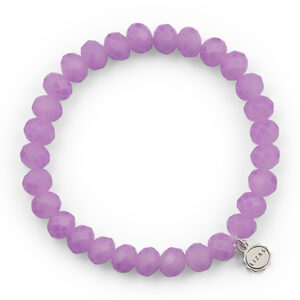 Liza's - Clarksville Euphoric Collection - German Crystal Beaded Bracelet 8mm - MAUVE