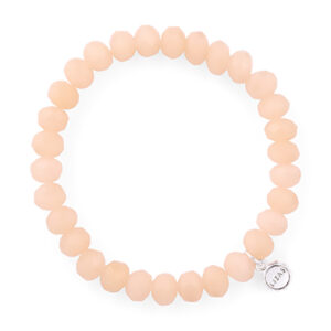 Liza's - Clarksville Euphoric Collection - German Crystal Beaded Bracelet 8mm - NUDE