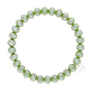 Liza's - Clarksville Forest Collection - German Crystal Beaded Bracelet 8mm - OLIVE