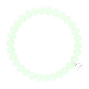 Liza's - Clarksville Forest Collection - German Crystal Beaded Bracelet 8mm - PASTEL GREEN