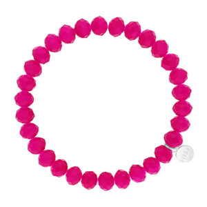 Liza's - Clarksville Euphoric Collection - German Crystal Beaded Bracelet 8mm - PINK