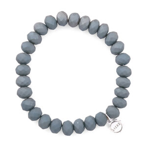 Liza's - Clarksville Ocean Collection - German Crystal Beaded Bracelet 8mm - POWDER BLUE