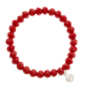 Liza's - Clarksville Fire Collection - German Crystal Beaded Bracelet 8mm - RED
