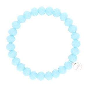 Liza's - Clarksville Ocean Collection - German Crystal Beaded Bracelet 8mm - SOFT BLUE