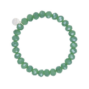 Liza's - Clarksville Forest Collection - German Crystal Beaded Bracelet 8mm - SOFT GREEN