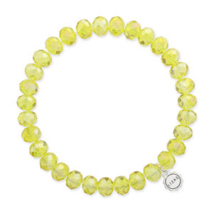 Liza's - Clarksville Fire Collection - German Crystal Beaded Bracelet 8mm - SUNSHINE