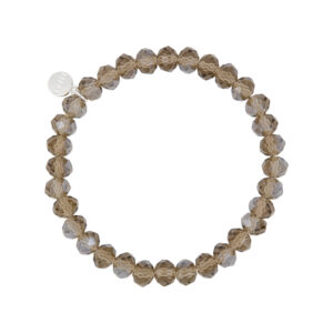 Liza's - Clarksville Nude Collection - German Crystal Beaded Bracelet 8mm - TAUPE OPAL