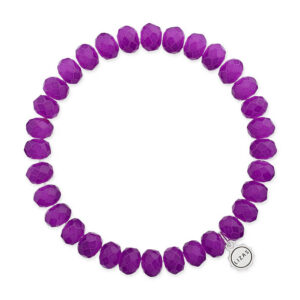 Liza's - Clarksville Euphoric Collection - German Crystal Beaded Bracelet 8mm - VIOLET