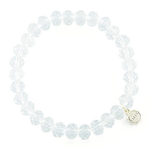 Liza's - Clarksville Sky Night Collection - German Crystal Beaded Bracelet 8mm - WHITE