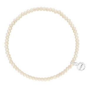 Liza's - Fineville Nude Collection - German Crystal Beaded Bracelet 3mm - CREME