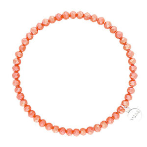 Liza's - Knoxville Fire Collection - German Crystal Beaded Bracelet 4mm - APRICOT