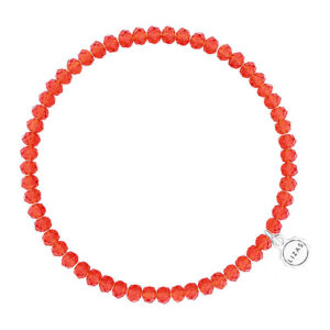Liza's - Knoxville Fire Collection - German Crystal Beaded Bracelet 4mm - CHERRY