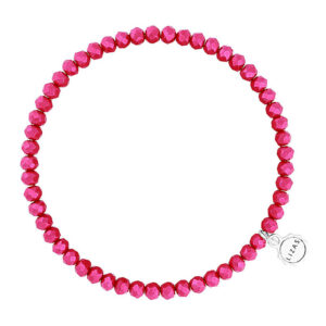 Liza's - Knoxville Euphoric Collection - German Crystal Beaded Bracelet 4mm - DARK PINK