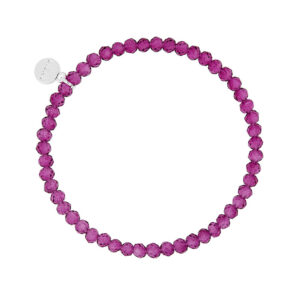 Liza's - Knoxville Sky Night Collection - German Crystal Beaded Bracelet 4mm - LIGHT AMETHYST