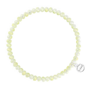 Liza's - Knoxville Sky Night Collection - German Crystal Beaded Bracelet 4mm - LIGHT PISTACHIO