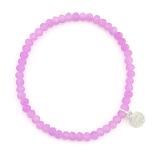 Liza's - Knoxville Euphoric Collection - German Crystal Beaded Bracelet 4mm - LILAC