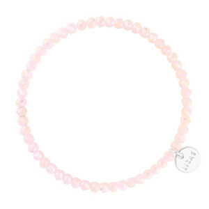 Liza's - Knoxville Nude Collection - German Crystal Beaded Bracelet 4mm - LINEN